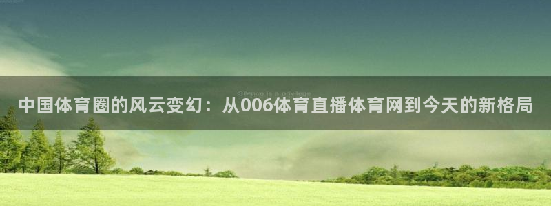 919直播看球下载：中国体育圈的风云变幻：从006体育直播体育网到今天的新格局